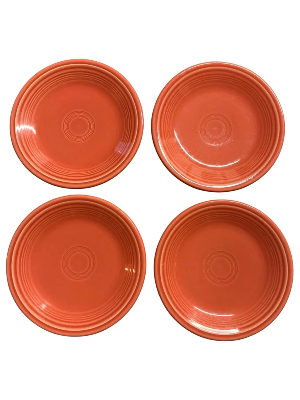 Fiesta Orange Salad Plates - Set of 4